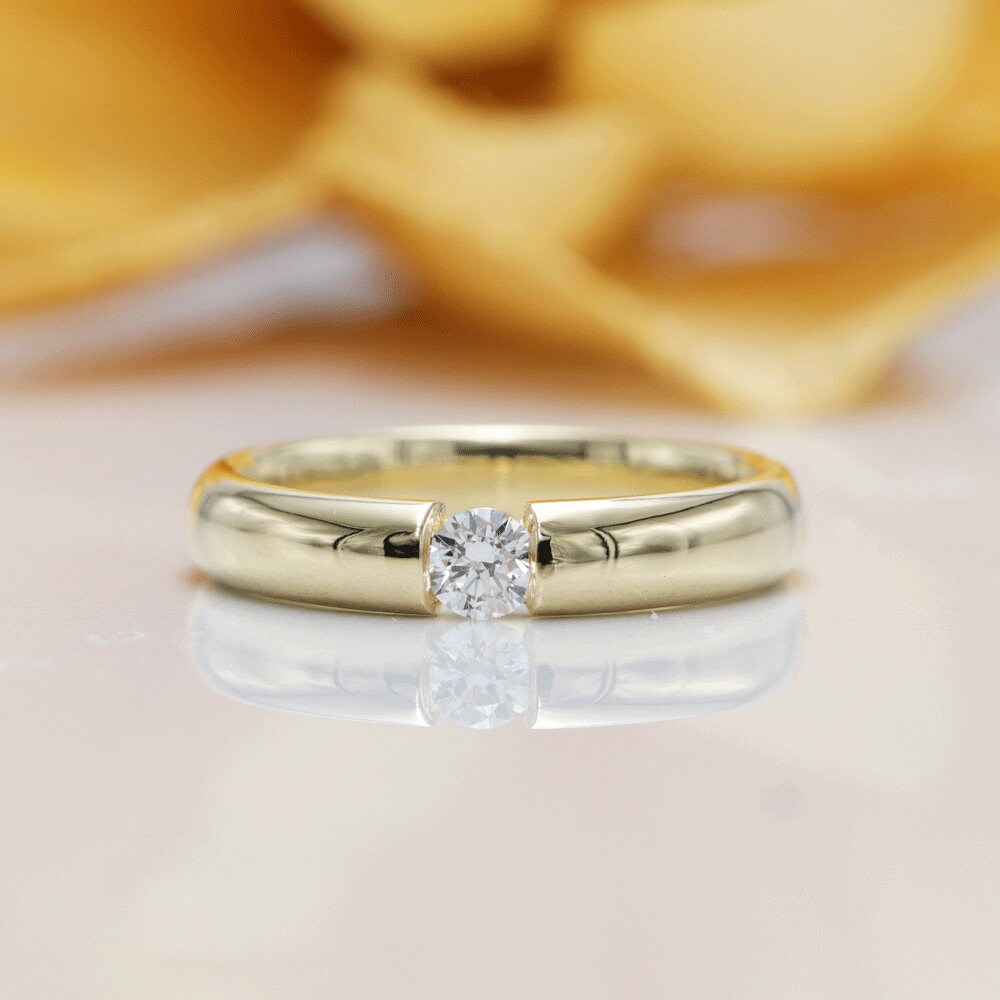 14K Gold Classic Couple Rings Setcouple Rings Price/promise Etsy