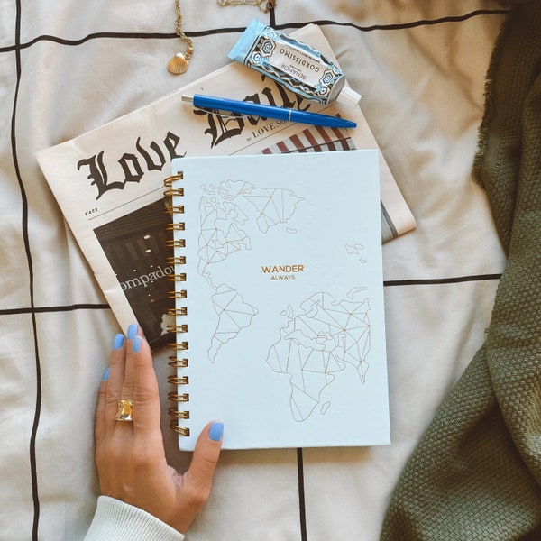Lamare Travel Journal & Memory Book for Women – Hardcover Trip Planner and Log with Prompts