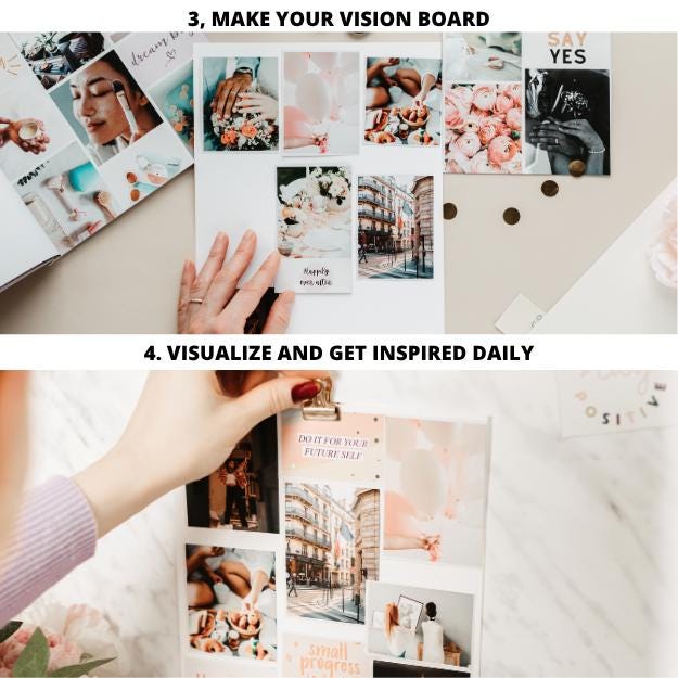 Lamare Vision Board Book & Craft Kit – Dream Board and Mood Board ...