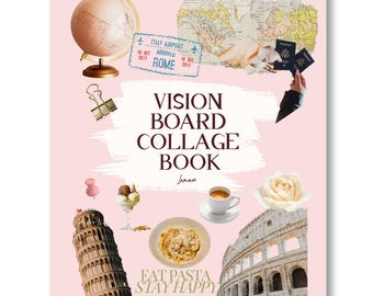 Lamare Vision Board Collage Book & Craft Kit – Dream Board and Mood Board Supplies for Women