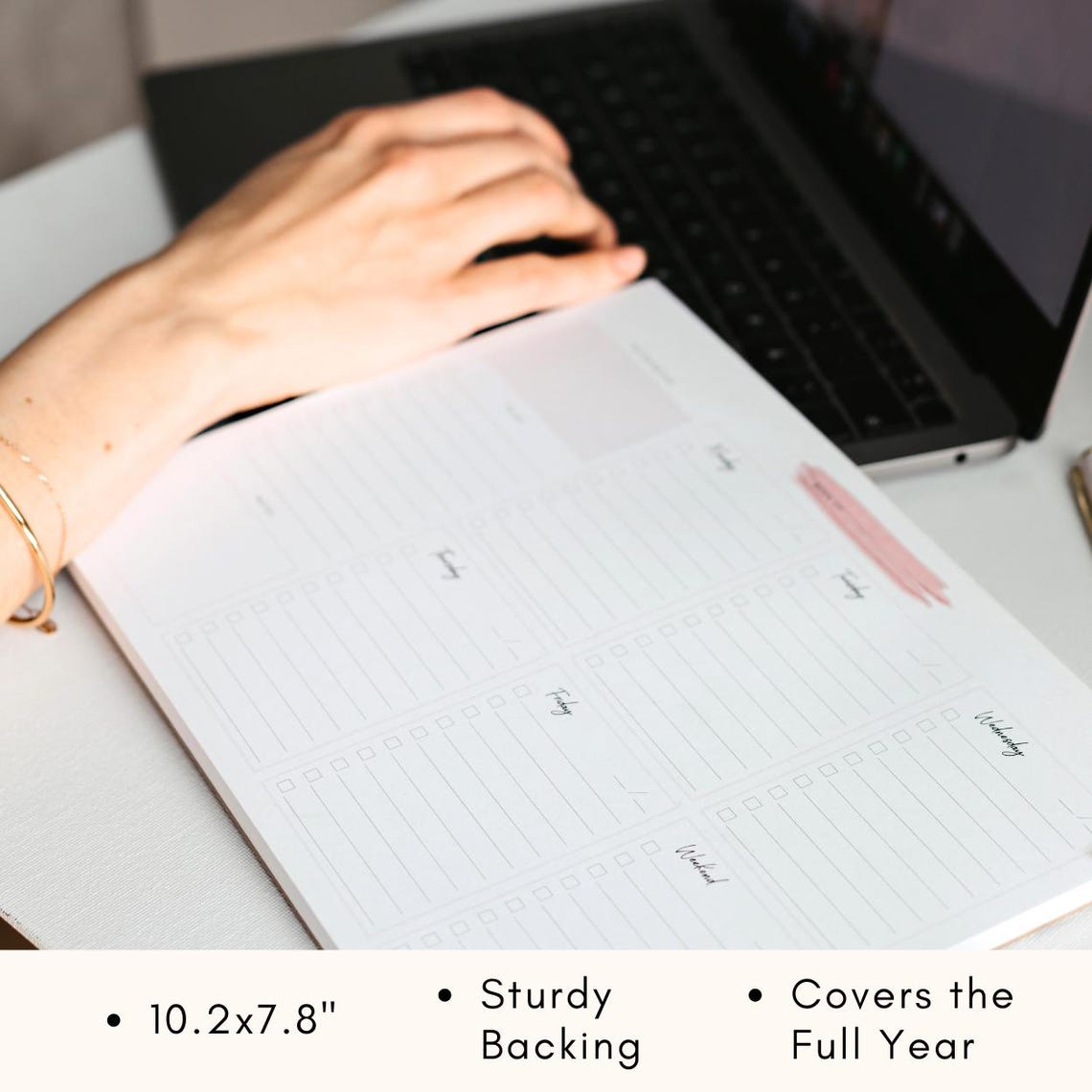 Lamare Weekly Planner Notepad – Tear-off Planner Desk Pad for Easy ...
