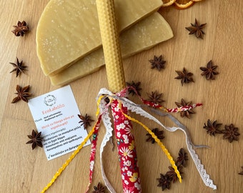 Beeswax candle, lampada, λαμπάδα, zero waste, eco friendly,sustainable gift