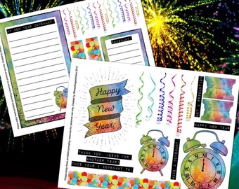 New Year Covenant, New Year, beautifulgoodnews, bible journaling, traceable, printable, faith, christian, sticker, art