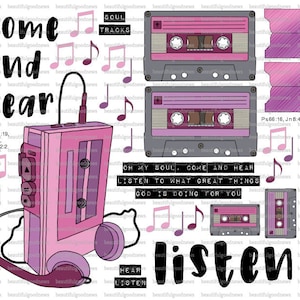 Come and Hear, beautifulgoodnews, bible journaling, traceable, printable, faith, christian, sticker, art