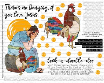 Peter and the Rooster, Easter, Jesus Praying, beautifulgoodnews, bible journaling, traceable, printable, faith, christian, sticker, art