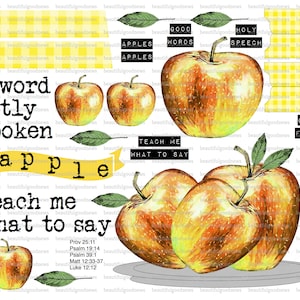 Golden Apples,  beautifulgoodnews, bible journaling, traceable, printable, faith, christian, sticker, art