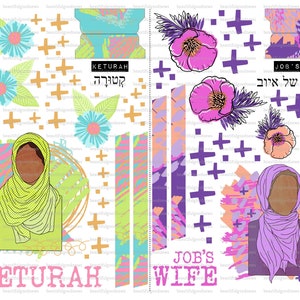 Women of the Bible Minis 30, Keturah and Job’s Wife, beautifulgoodnews, bible journaling, printable, faith, christian