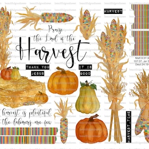 Harvest Time, Corn, Fall, beautifulgoodnews, bible journaling, traceable, printable, faith, christian, sticker, art