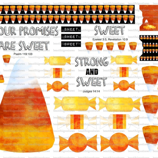 Candy Corn Printable - Etsy