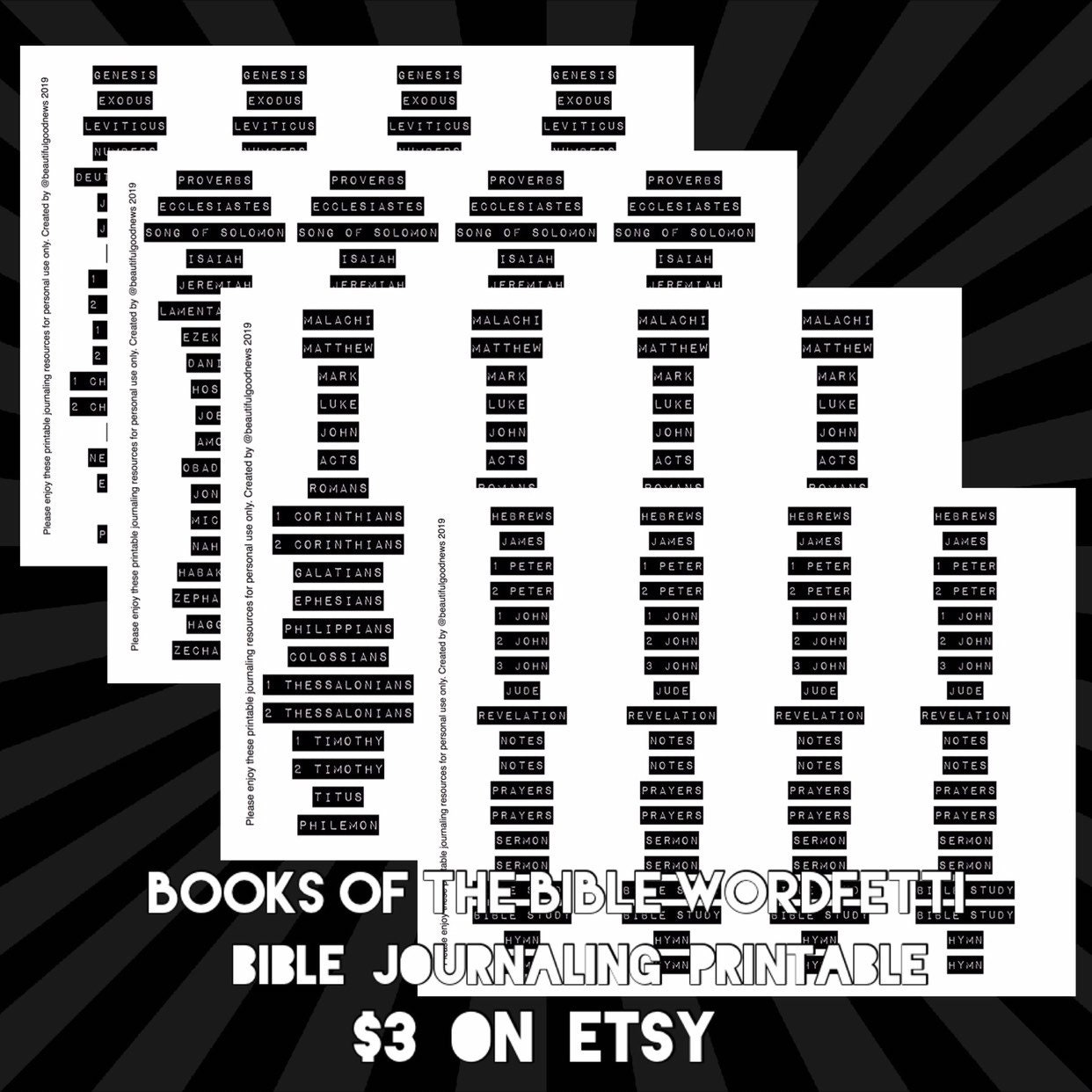 Textbooks of the Bible Wordfetti, Wordfetti, Beautifulgoodnews, Bible journaling, bible journaling printable photograph relating to Printable Revelation Bible Study identified as Publications of the Bible Wordfetti, Wordfetti, Beautifulgoodnews, Bible journaling, bible journaling printable