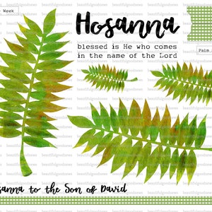 Hosanna Lord, beautifulgoodnews, bible journaling, traceable, printable, faith, christian, sticker, art