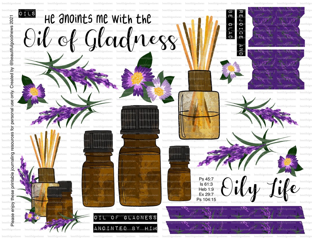 Oil of Gladness, Beautifulgoodnews, Bible Journaling, Traceable