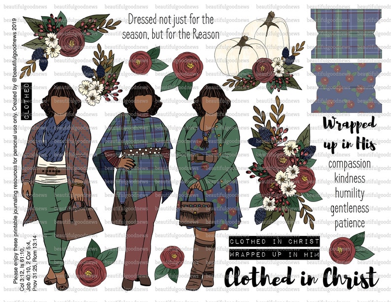 Clothed in Christ Beautifulgoodnews Bible Journaling - Etsy