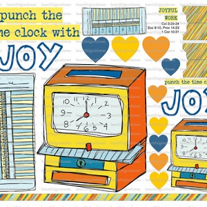 Joyful Work, beautifulgoodnews, Bibeljournal, rückverfolgbar, druckbar, Glaube, christlich, Aufkleber, Kunst
