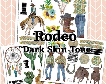 Rodeo, Dark Skin tone beautifulgoodnews, bible journaling, printable, faith, christian