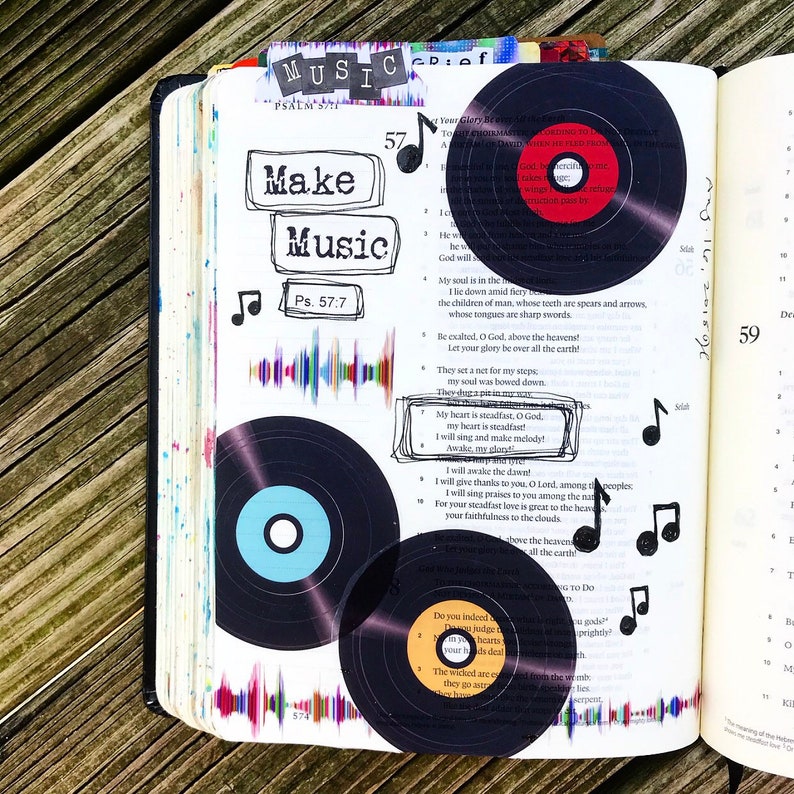 Rock for Jesus, Make Music, Sing Praise, Bible Journaling, Traceable ...