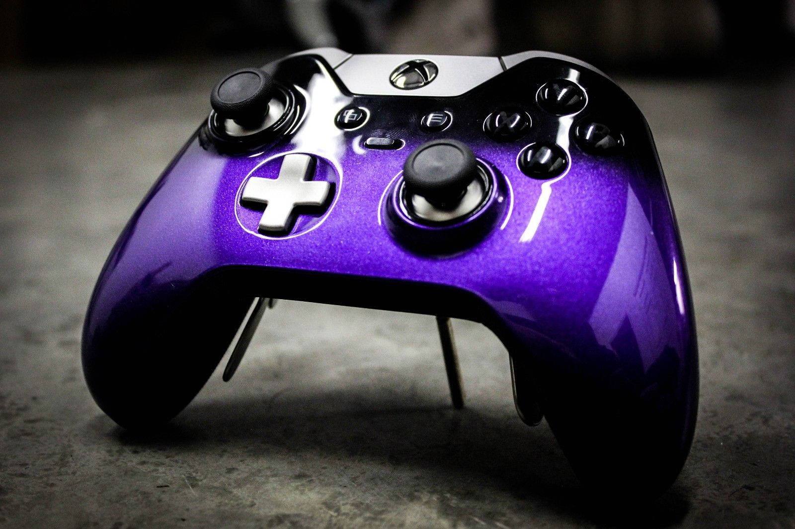 Custom Painted Microsoft Xbox One Elite Controller Grape Etsy