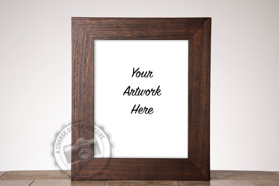 Wood Frame Mockup Vertical And Horizontal 8x10 Simple Mockup