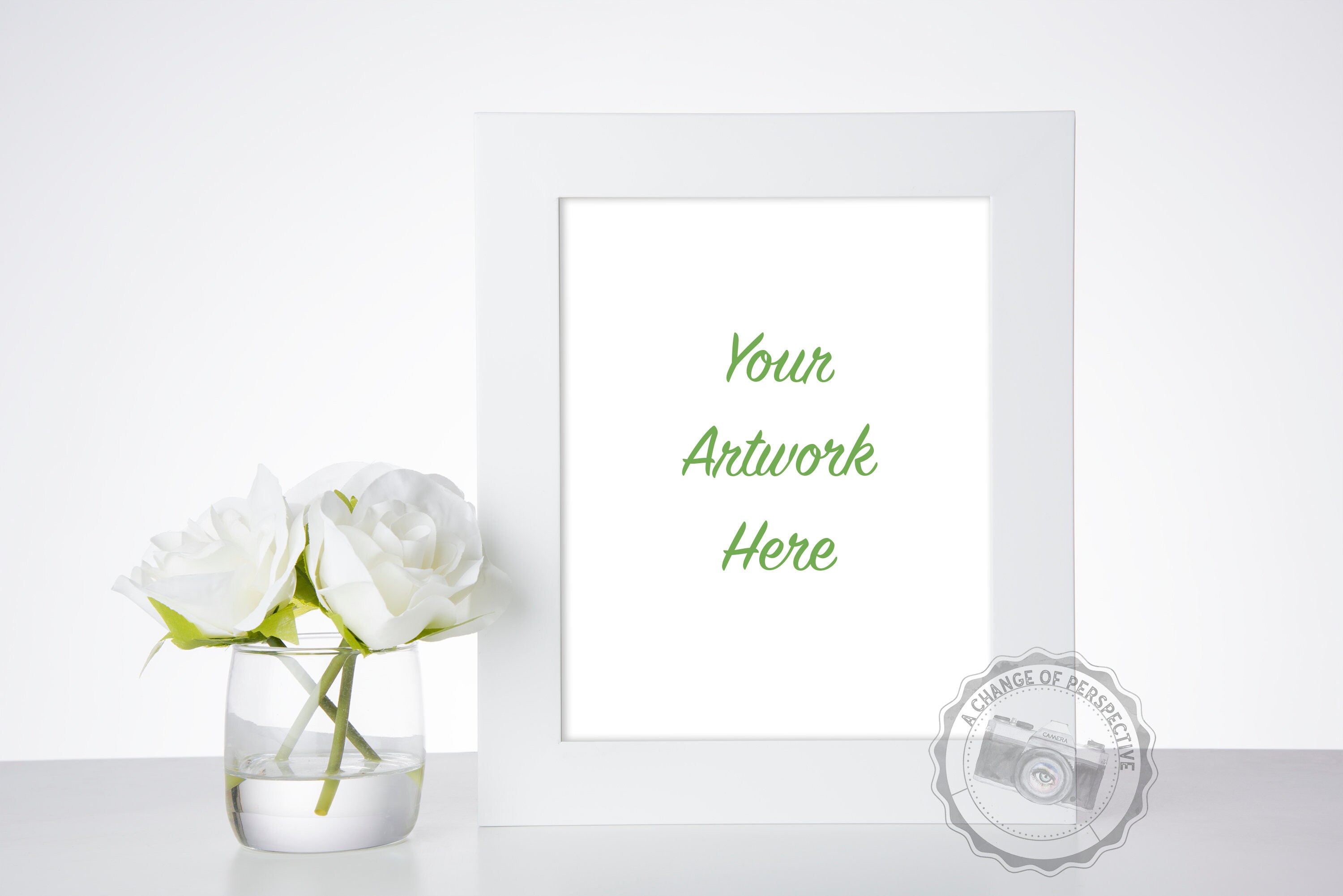 Styled White Frame Mockup Vertical And Horizontal 8x10 Etsy