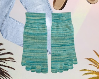 Vibrant Cotton Short Toe Socks