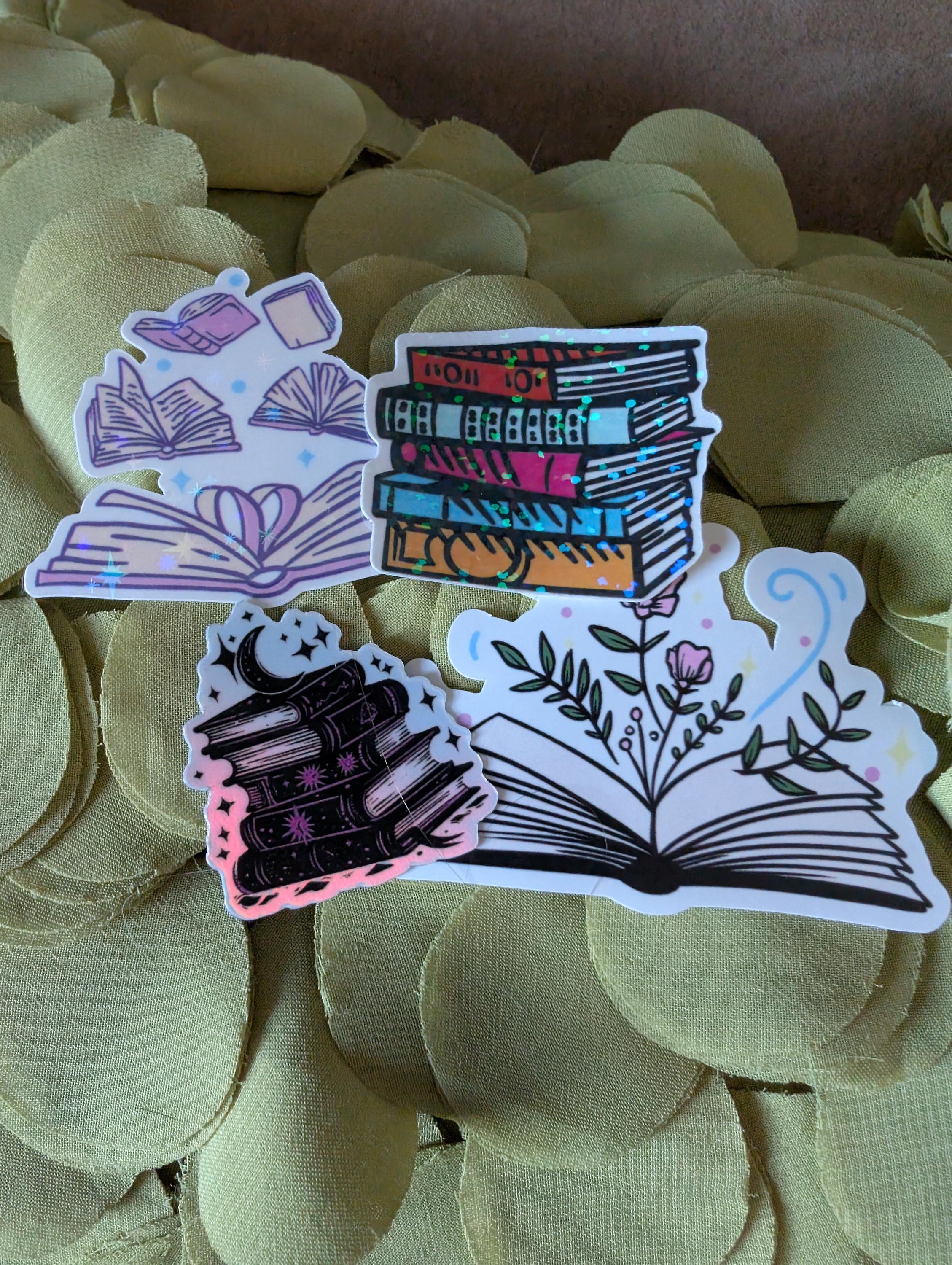 Assorted Books Sticker Pack - Etsy