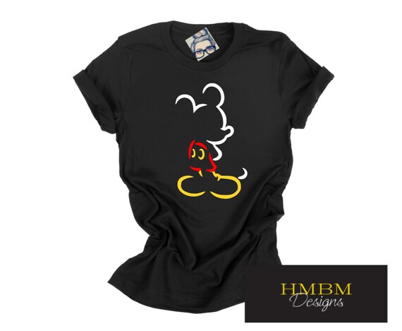 mickey silhouette shirt
