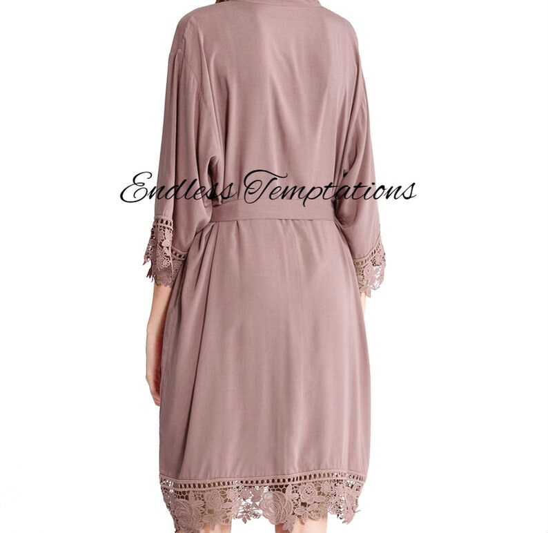 mauve bathrobe
