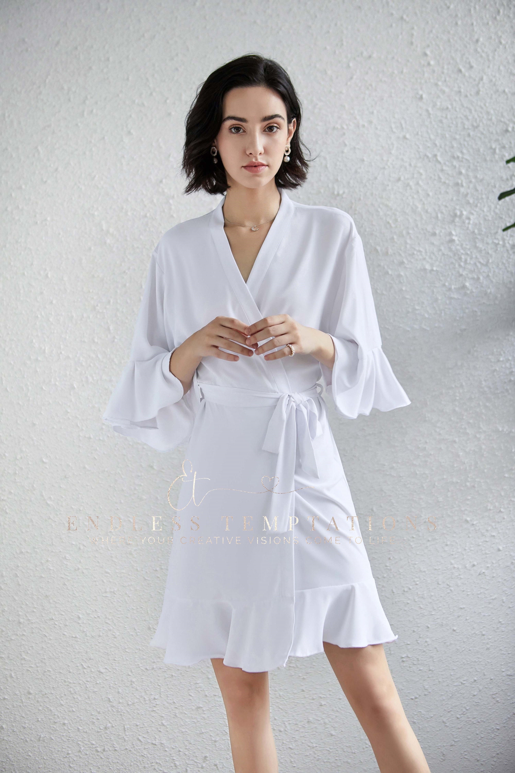 robe with ruffles