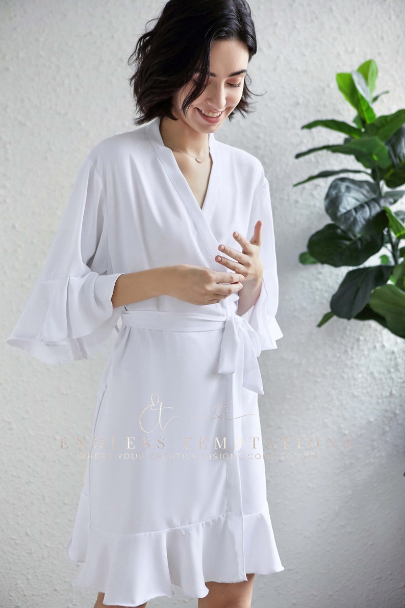 robe with ruffles