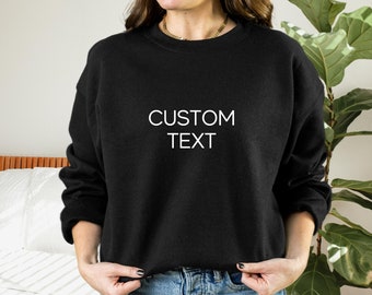 Personalized Sweatshirt/Personalized Crewneck/Bride/Unisex Crewneck/Custom Gifts/Bridal/Hubby/Custom Text/Wifey/Last Name