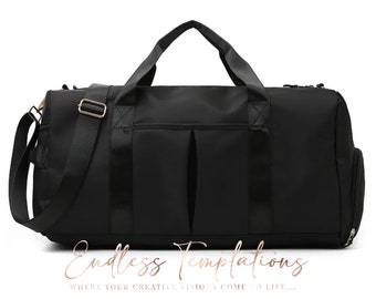 Overnight Duffle Bag; Nylon Travel Bag; Shoulder Bag; Sports Bag; Personalized Duffle Bag; Personalized Travel Bag; Weekend Overnight Bag