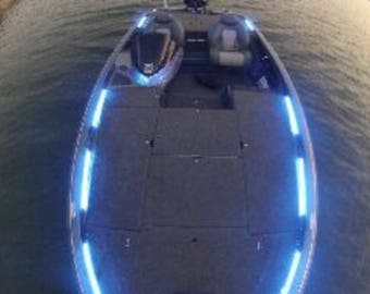 6-12" Pcs White LED Boat Light Deck Waterproof 12v Bow Trailer Fishing Flex