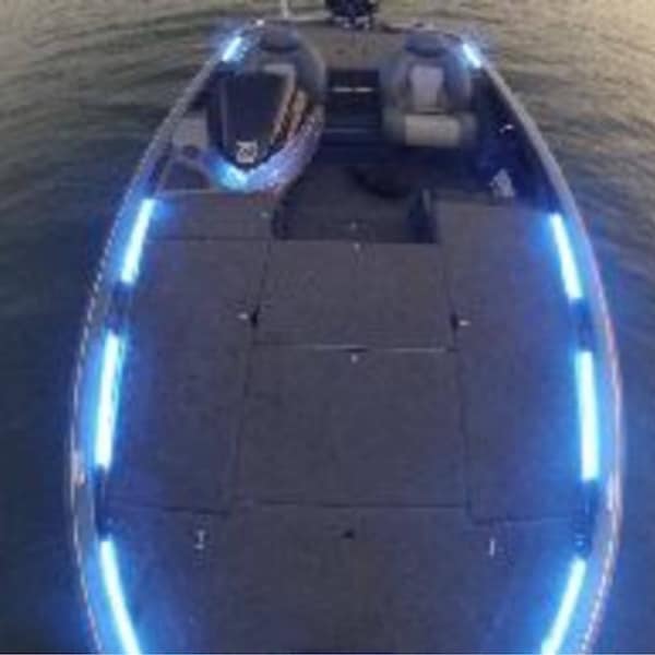 6-12" Pcs White LED Boat Light Deck Waterproof 12v Bow Trailer Fishing Flex