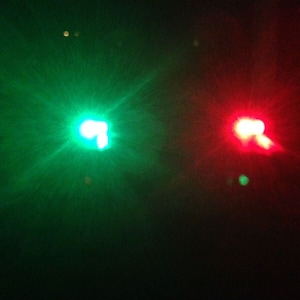 Portable Clamp On LED Green Red Navigation Marine Lights Boat Bow Safety Night NAV image 2