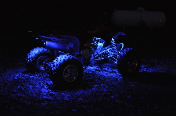 Blue LED 4 Wheeler ATV Underglow 12v Custom Neon Accent Lighting 1' Quad  UTV 4x4 Submersible 