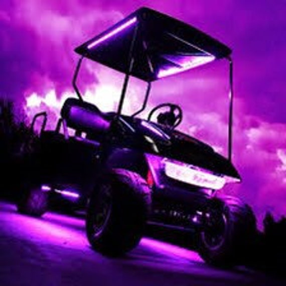 4pc Led Purple Golf Cart Kart Neon Under Body UnderGlow Light Etsy