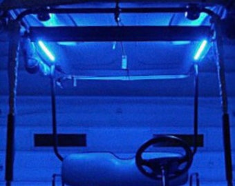 4X Led Blue Golf Cart Kart Neon Underbody Underglow Light 12V Custom Waterproof