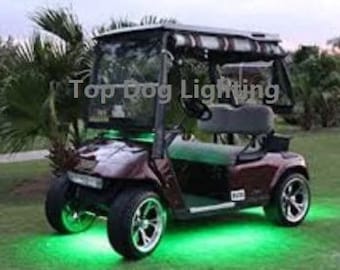 4pc Led Green Golf Cart Kart Neon Under Body UnderGlow Light 12V Custom Waterproof