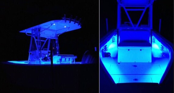 Green LED Boat Lights Pontoon Bowrider Center Console Deck Night Fishing 12  Volt 