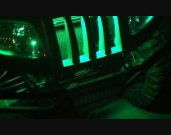 Illuminazione decorativa al neon personalizzata da 12 V con LED verde per quad, ATV, 4 ruote, 1', UTV, 4x4, sommergibile, affiancato