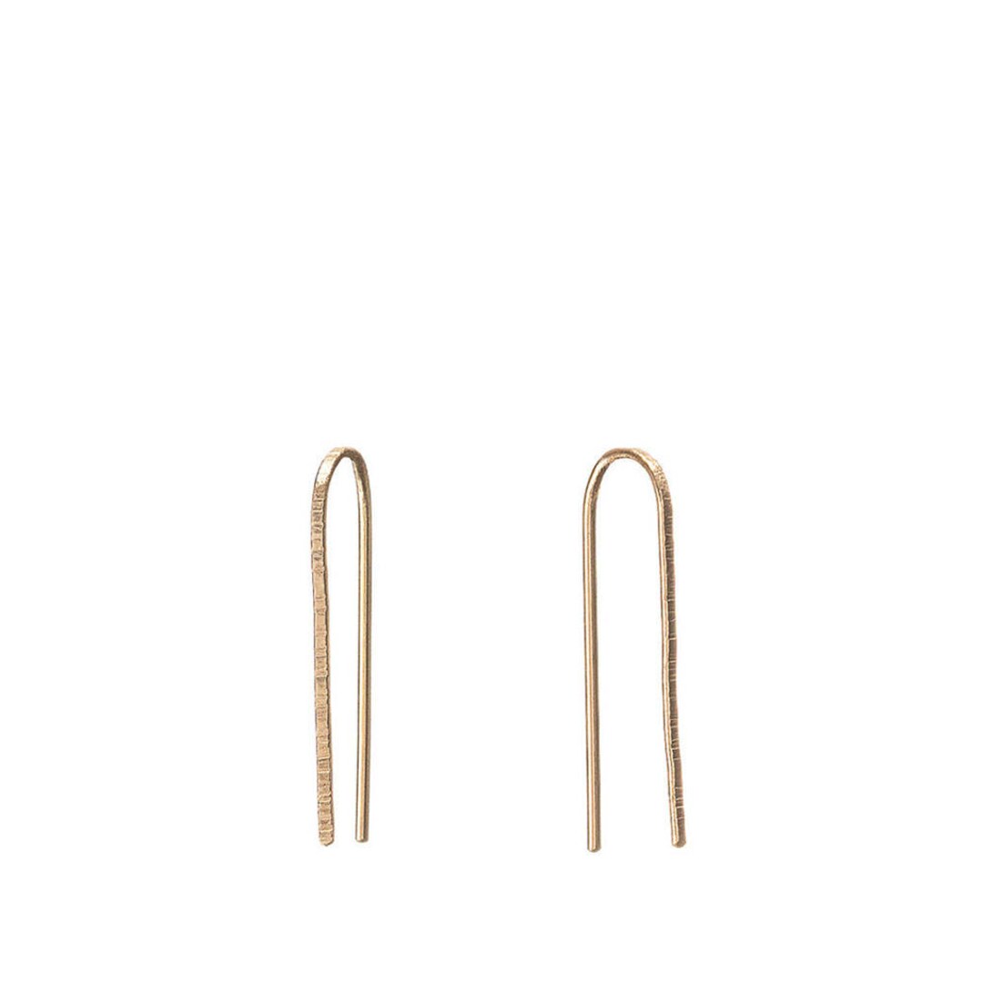 Linear Bar Drop Stud Earrings Everyday Earring: Gold - Etsy