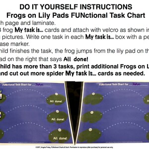 Frogs on Lily Pads FUNctional Task Chart for Kids!
