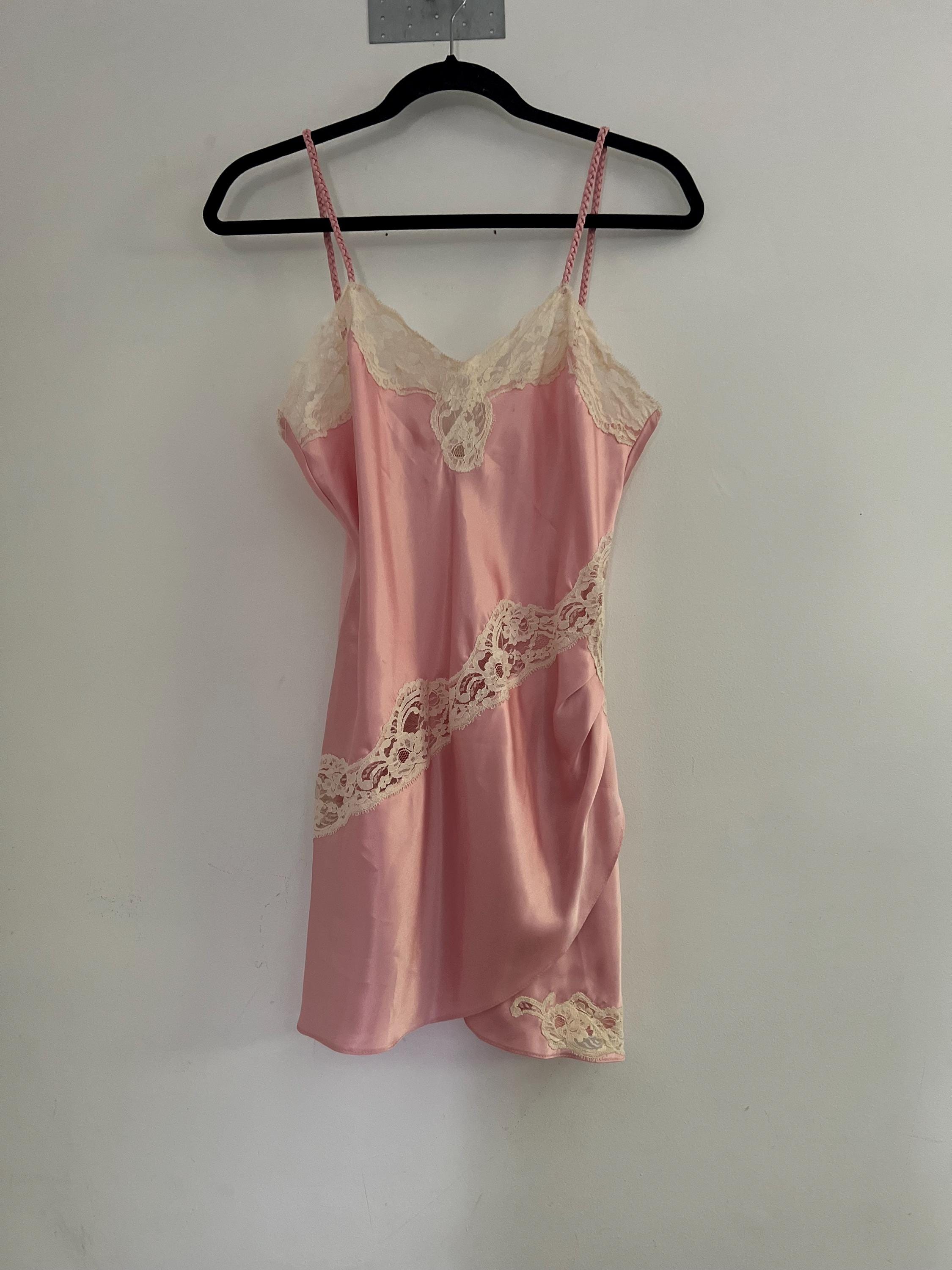 Pink Satin Chemise