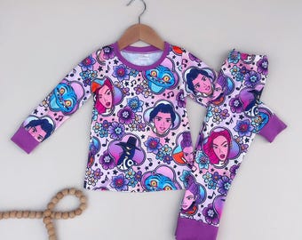 Huntrix KPOP Demon Hunters Pajamas | Kpop | Demon slayers |Kpop Sleepwear | Kpop lovers | Anime