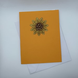 Sonnenblume Grußkarte - Jede Anlass Karte - blanko innen.