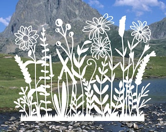 Wildflower Row Vinyl Decal: Car, Laptop, and Window Art