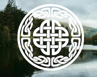 Celtic Knot Vinyl Decal | Trinity Round Sticker
