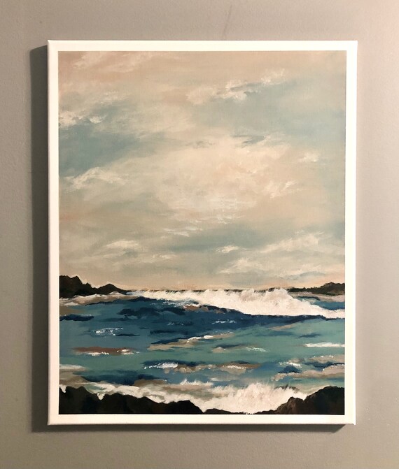 Acrylic Art & Collectibles Painting Abstract Beach 2 etna.com.pe