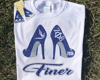 Zeta Phi Beta Paraphernalia, Zeta Phi Beta, Zeta Phi Beta Shirt, 1920, Heels, ZPB, Earrings Sold Separately