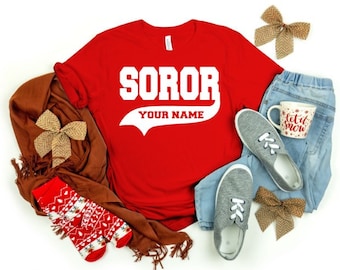 Soror Shirt, Sorority T-shirt , Sorority Shirt, Customized Soror Shirt, Greek shirts